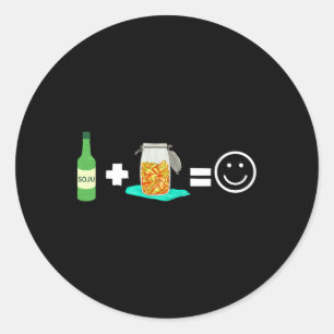Kbbq Korean Bbq Kimchi Ramen 1 Ronde Sticker