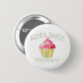 KBC Audra Bakes Round Button (Voorkant /achterkant)