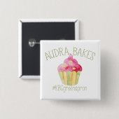 KBC Audra Bakes Square Button (Voorkant /achterkant)