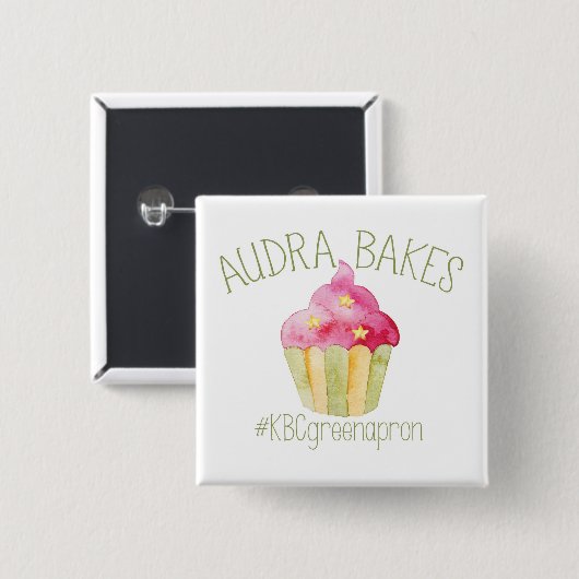 KBC Audra Bakes Square Button (Voorkant /achterkant)