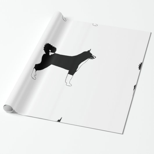 KBD-kleurensilhouet Cadeaupapier (Uitgerold)