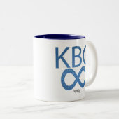 KBG∞ Keighleyboy Group Tweekleurige Koffiemok (Voorkant rechts)