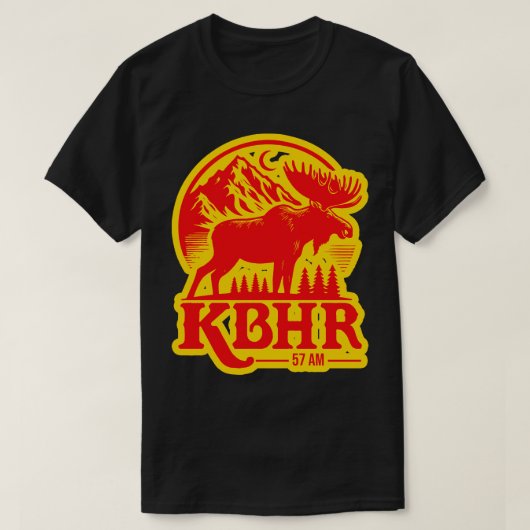 KBHR 57 AM Noordelijk Exposure Radio Station 1 T-shirt (Design voorkant)
