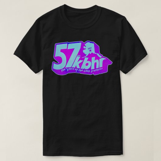 KBHR 57 AM Northern Exposure Radio Station TShirt (Design voorkant)