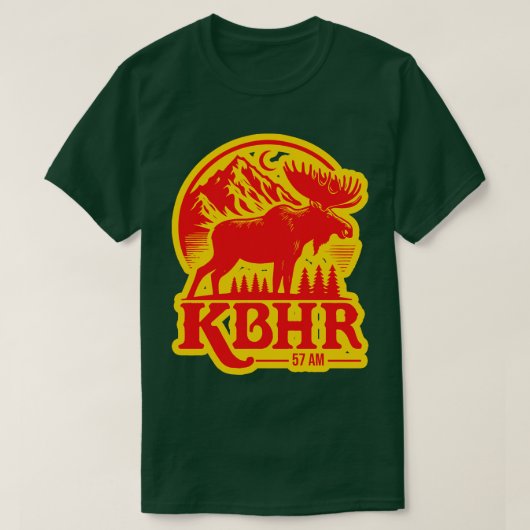 KBHR 57 AM radiostation TShirt voor blootstelling  (Design voorkant)