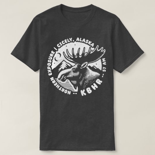 KBHR 57 AM radiostation TShirt voor blootstelling  (Design voorkant)