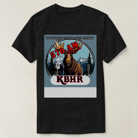 KBHR Moose op de Mic TShirt (Design voorkant)