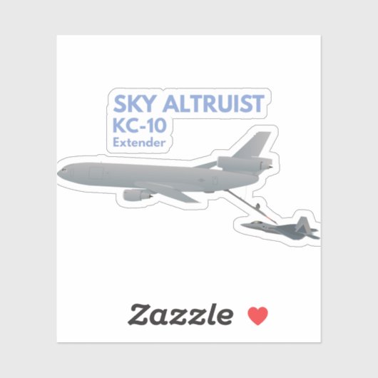 KC-10 Vliegtuig Vliegtuig Vuurmachine Sticker (Vel)