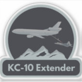 KC-10 Vliegtuigbrandstof F-22 Sticker (Voorkant)