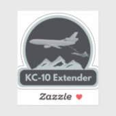 KC-10 Vliegtuigbrandstof F-22 Sticker (Vel)