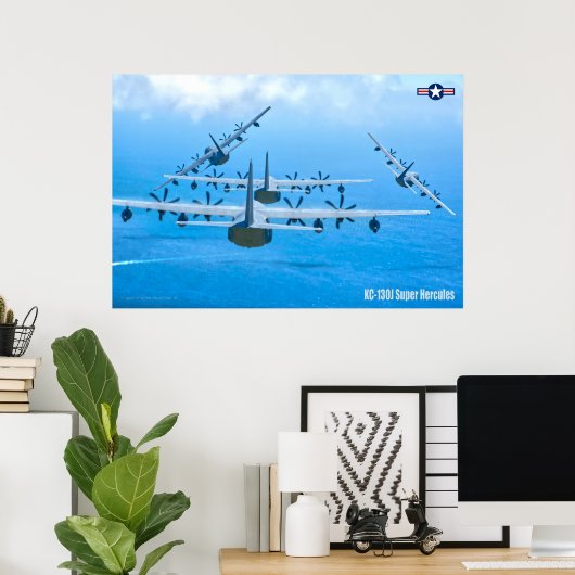 KC-130J SUPER HERCULES POSTER (Thuiskantoor)