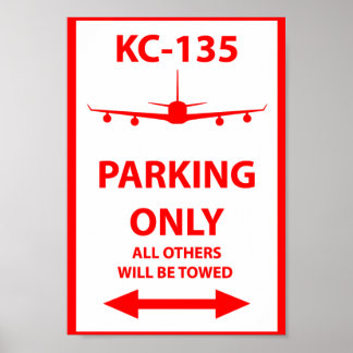 KC-135 Alleen parkeren Poster