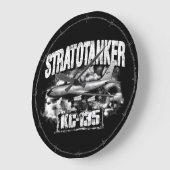 KC-135 Stratotanker acrylwandklok Grote Klok (Hoek)