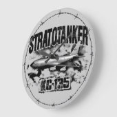 KC-135 Stratotanker acrylwandklok Grote Klok (Hoek)