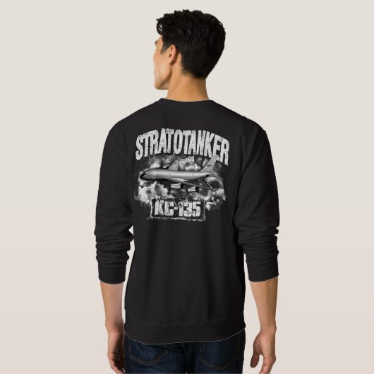 KC-135 Stratotanker Mannen Basic Sweatshirt T-Shir (Achterkant volledig)
