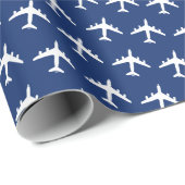 KC-135 Stratotanker Silhouette Pattern Cadeaupapier (Rol Hoek)