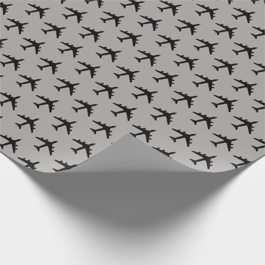 KC-135 Stratotanker Silhouette Pattern Cadeaupapier (Hoek)