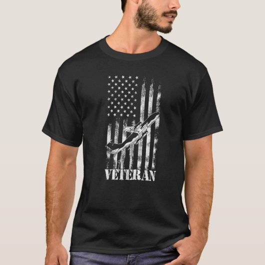 KC 135 Stratotanker Veteran USAF Aviation T-shirt (Voorkant)