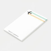 KC-135 Tanken Jet Gestreept Aangepaste Naam Notiti Post-it® Notes (Schuin)