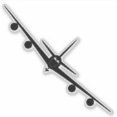 KC-135 voorzijde Uitzicht silhouet Sticker (Voorkant)