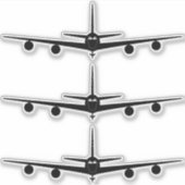 KC-135 voorzijde Uitzicht silhouet Sticker (Voorkant)