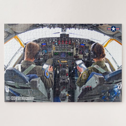 KC-135R STRATOTANKER COCKPIT (20x30 INCH) Legpuzzel (Horizontaal)