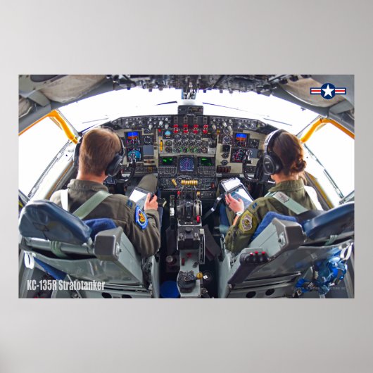 KC-135R STRATOTANKER COCKPIT POSTER (Voorkant)