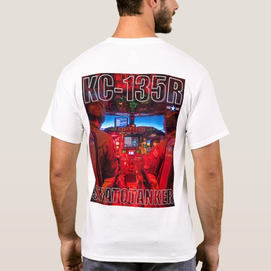 KC-135R STRATOTANKER COCKPIT T-SHIRT (Achterkant)