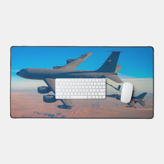 KC-135R STRATOTANKER en F-16C FALCON Bureaumat (Keyboard & Muis)