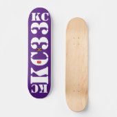 KC 33 JMT Skateboard, 7¾" Deck Persoonlijk Skateboard (Voorkant)