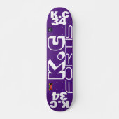 KC 34 OFFICIEEL 7 3/4-inch skateboard deck (Voorkant)