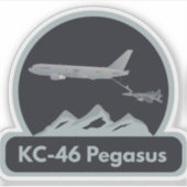 KC-46 Vliegtuigbrandstof F-15 Sticker (Voorkant)