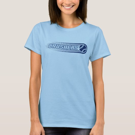 KC Crushers Bal lijnen Vrouwen T-shirt (Voorkant)