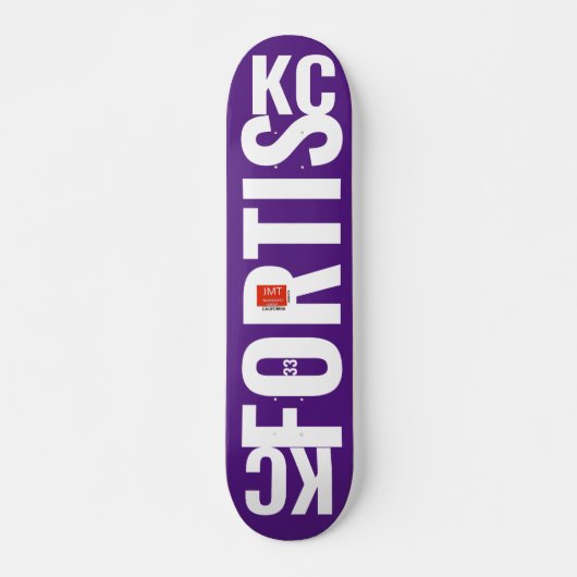 KC FORTIS Skateboard, 7 ¾" deck Persoonlijk Skateboard (Voorkant)