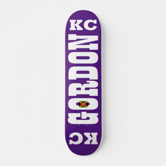 KC GORDON Skateboard, 7 ¾" deck Persoonlijk Skateboard (Voorkant)