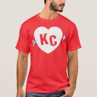 KC Heart Arrow KC (Kansas City) 2Letter KC Heart T-shirt