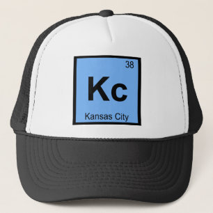 Kc - Kansas City Chemie Periodiek Systeem Symbool Trucker Pet