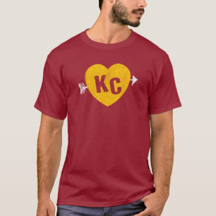 KC rood & geel hart & pijl KC T-shirt