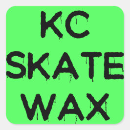 KC schaats wax logo stickers