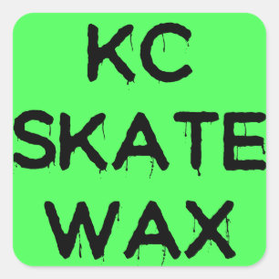 KC schaats wax logo stickers