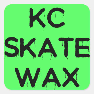 KC schaats wax logo stickers