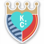 KC Sports op maat gesneden vinyl stickers (Voorkant)
