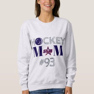 KC Sterren Hockey Moeder Sweatshirt w / Custom Num