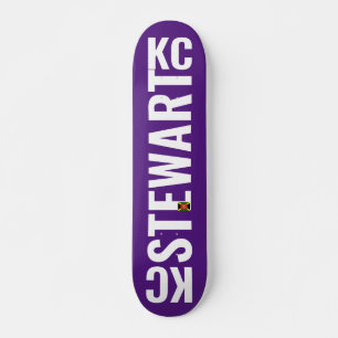 KC STEWART Skateboard, 7¾" Deck Persoonlijk Skateboard