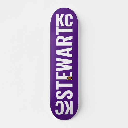 KC STEWART Skateboard, 7¾" Deck Persoonlijk Skateboard (Voorkant)