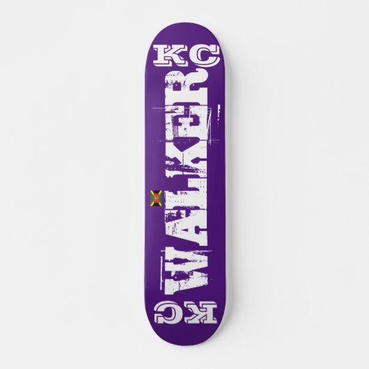 KC WALKER Skateboard, 7¾" Deck Persoonlijk Skateboard (Voorkant)