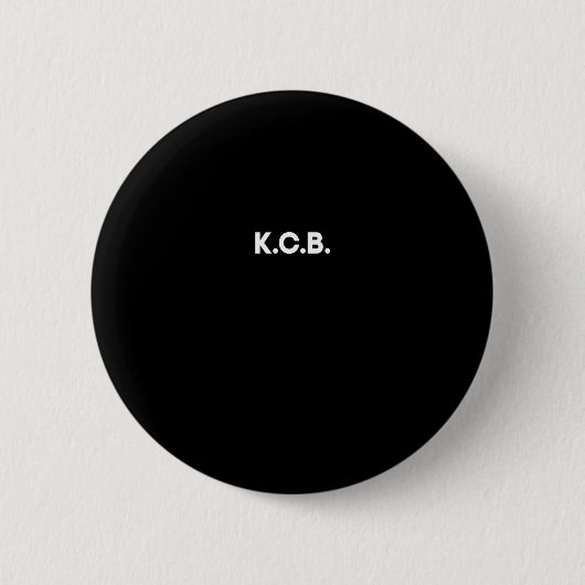 KCB blijft terugkomen Ronde Button 5,7 Cm (Voorkant)