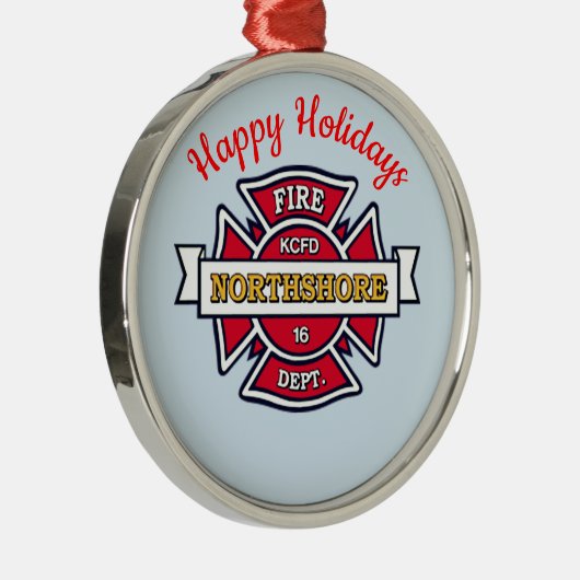 KCFD Northshore Metalen Ornament (Rechts)