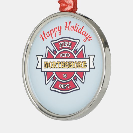 KCFD Northshore Metalen Ornament (Links)