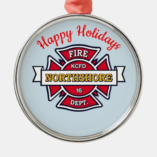 KCFD Northshore Metalen Ornament (Voorkant)